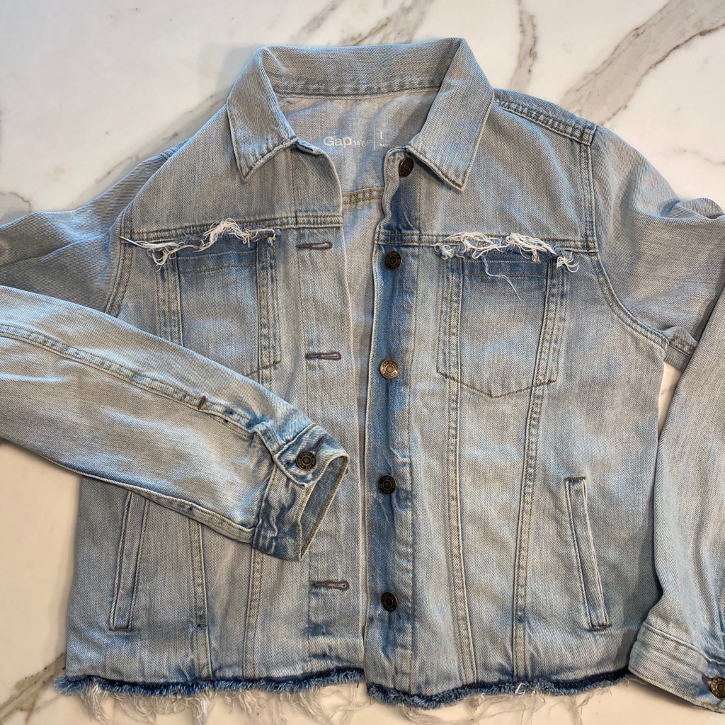 Gap Frayed Edge Denim Jacket